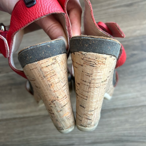 Rudsak Red Cork Heeled Sandals | 37 - Picture 8 of 14